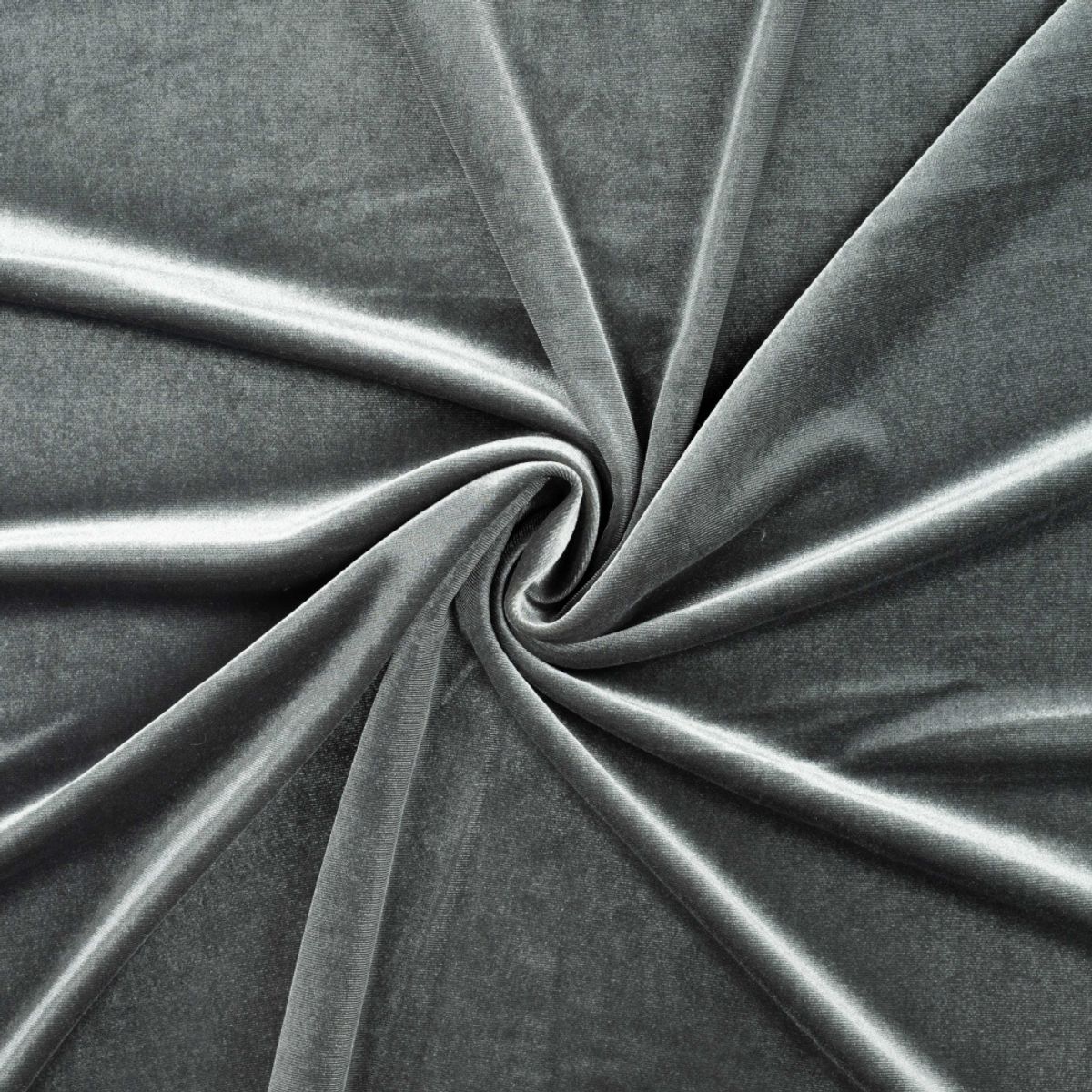 Shiny stretch-velour - grå