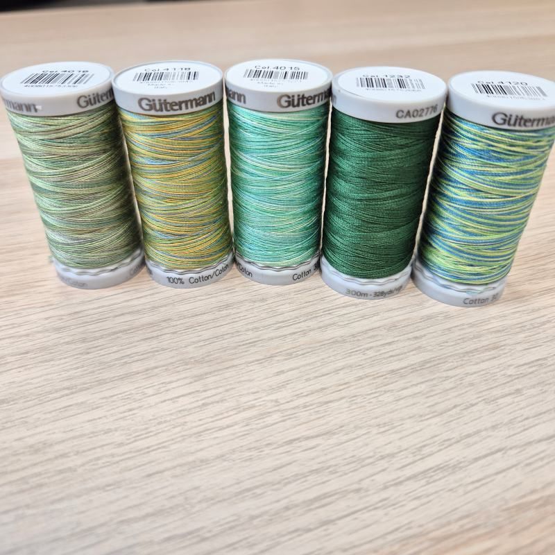 Trådpakke Cotton30 - Grønn oase - 5 x 300 m