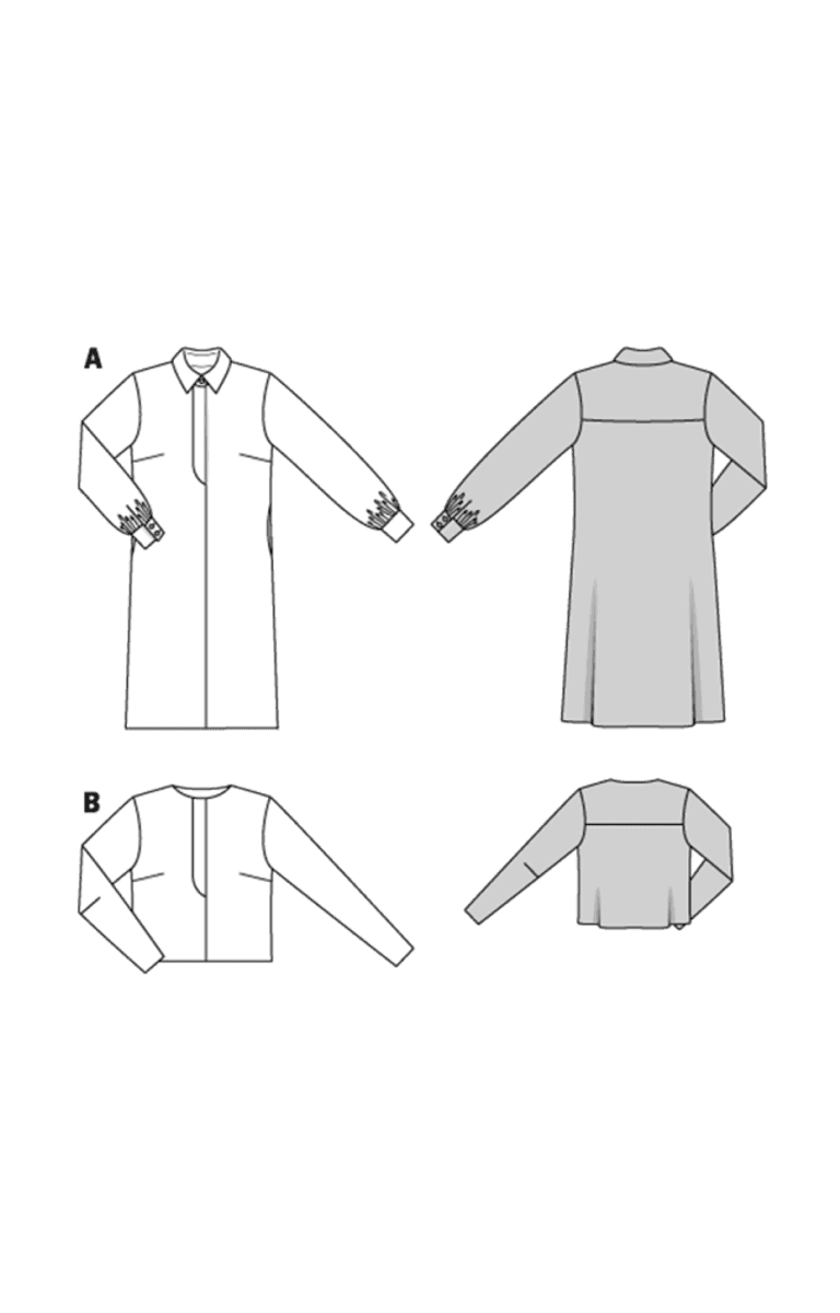 5678 - Burda - kjole og bluse