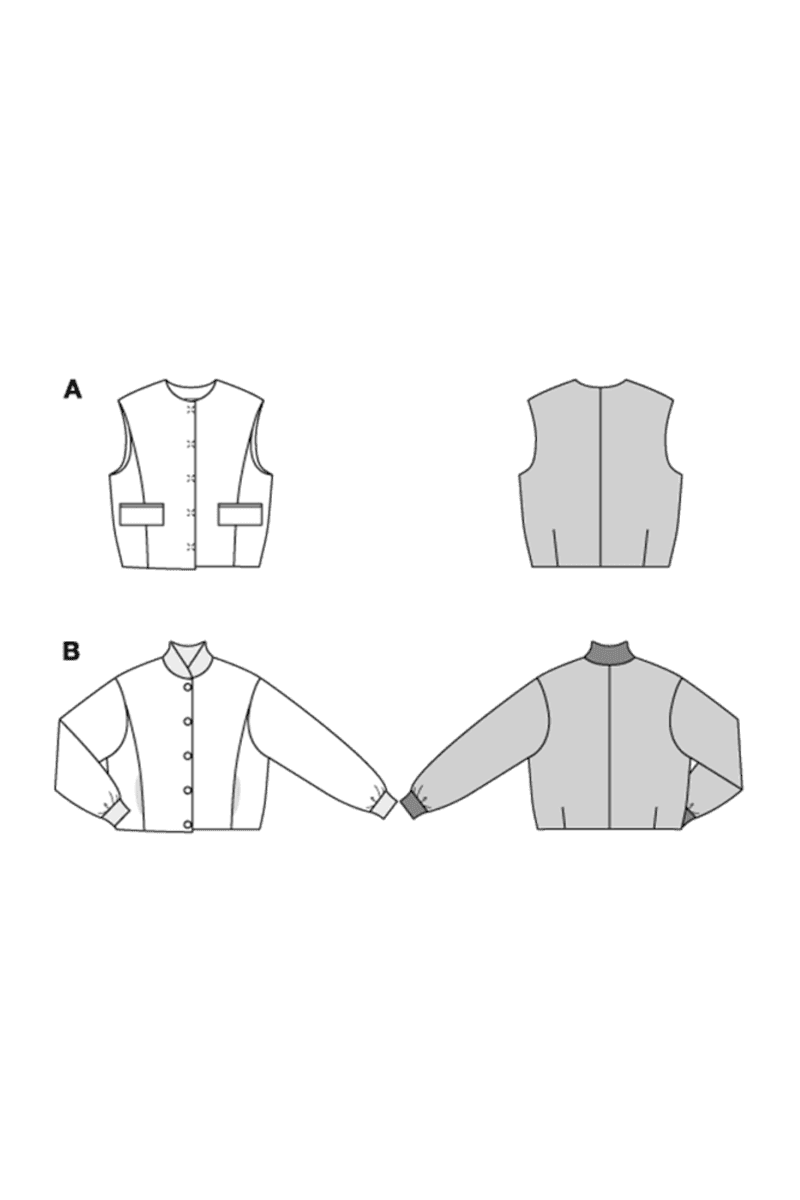 5698 - Burda - jakke & vest