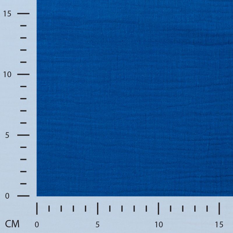 Musselin - koboltblå