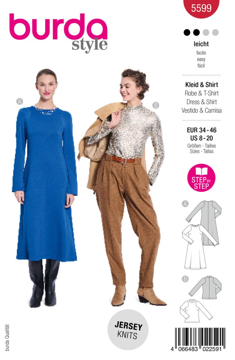 5599 - Burda - genser & kjole