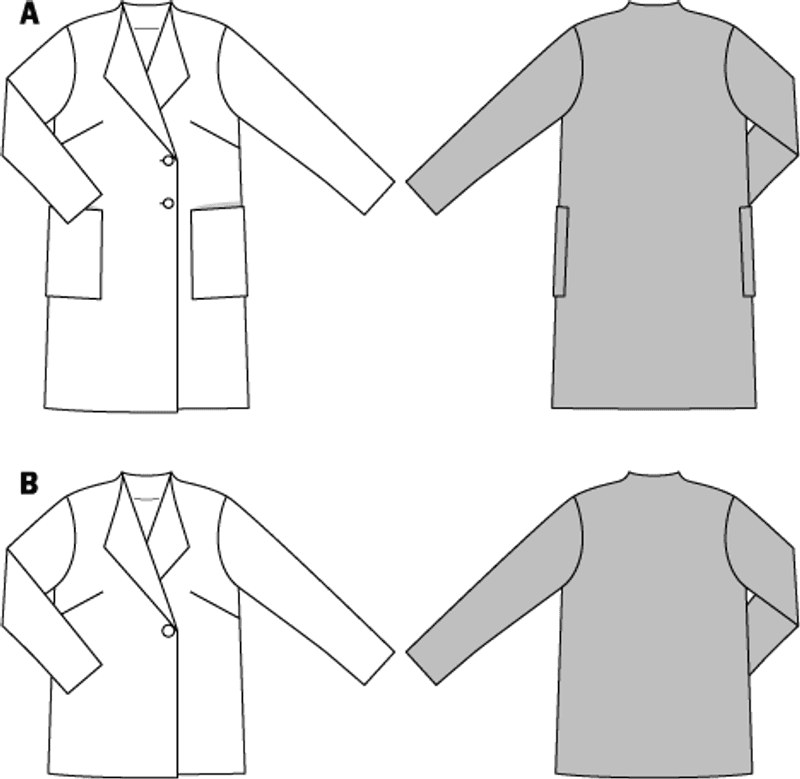 6736 - Burda - Jakke & kåpe