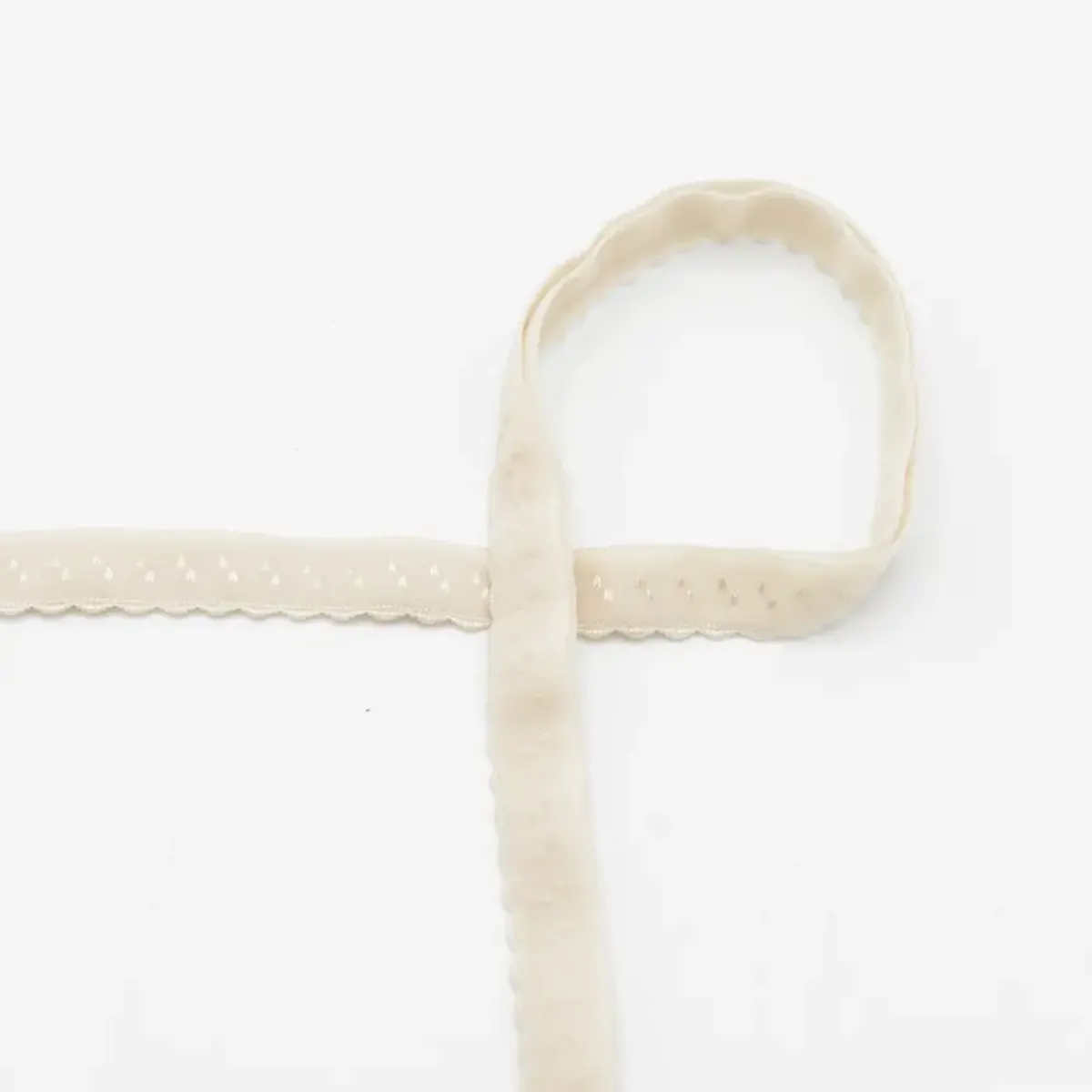 Blondestrikk - FOE, 12 mm -  sandfarget