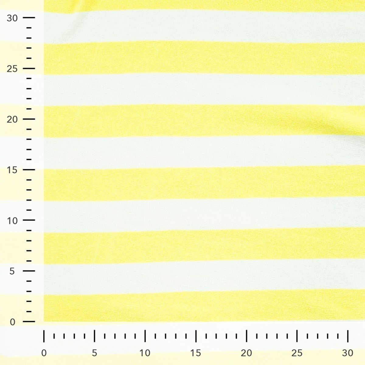 Stretch-frotté - striper, sitrongul og hvit