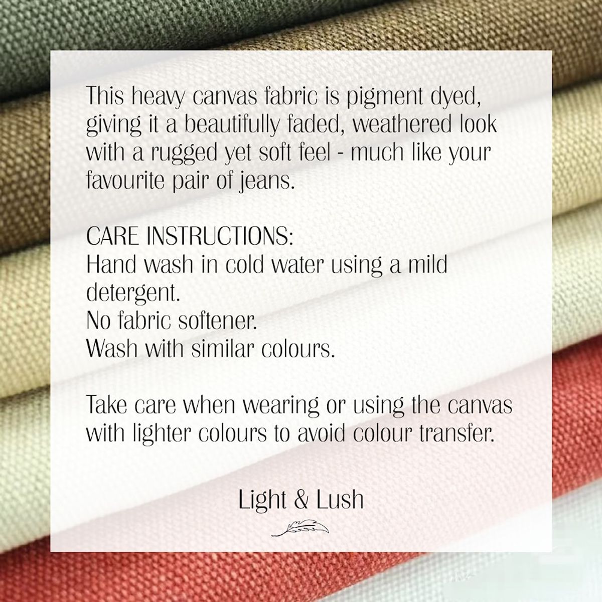 Heavy Washed Kanvas - granitt