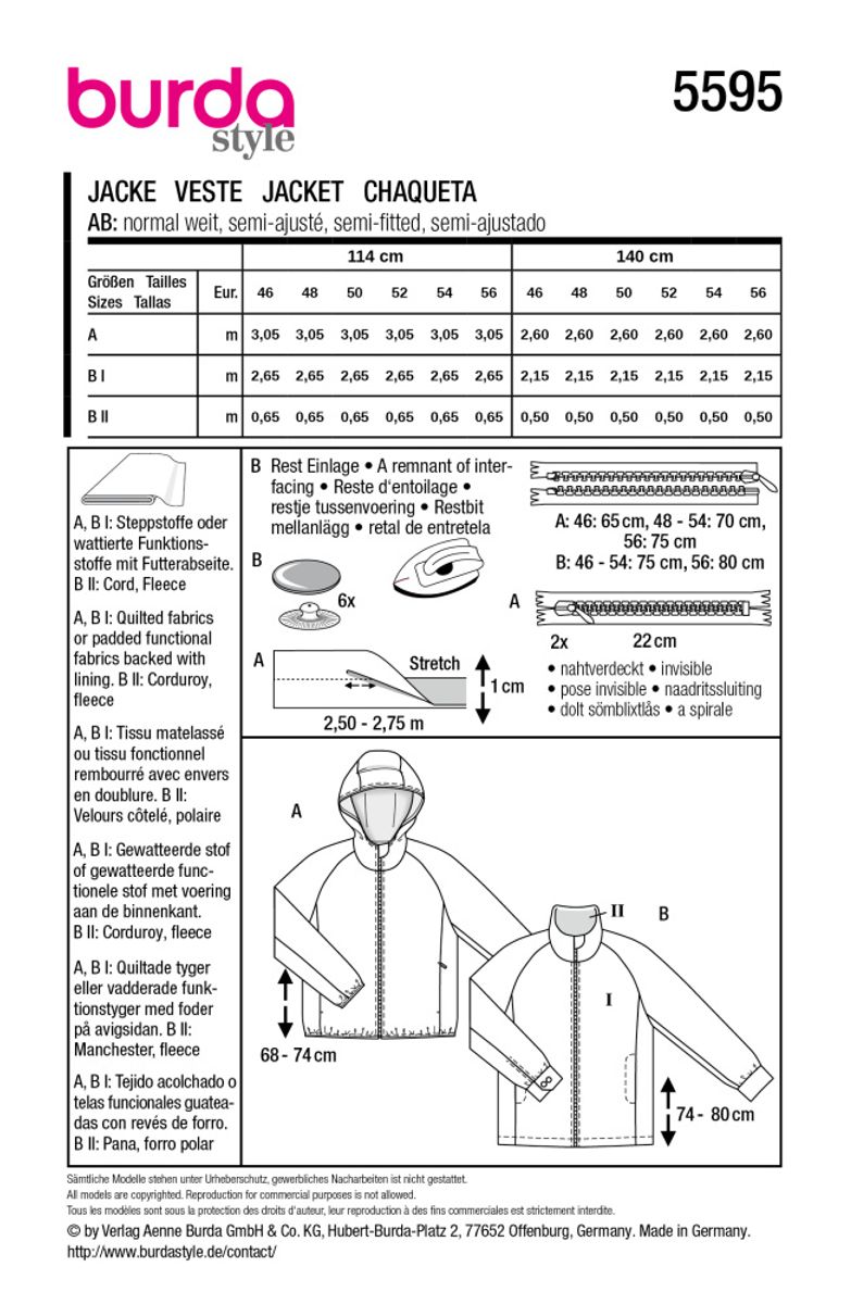 5595 - Burda - jakke
