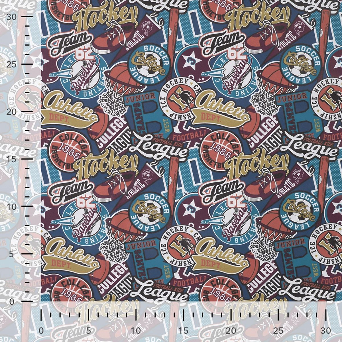 Regntøystoff - patches, college