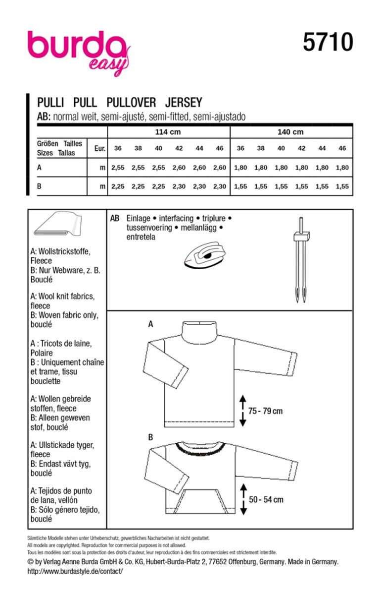 5710 - Burda - genser
