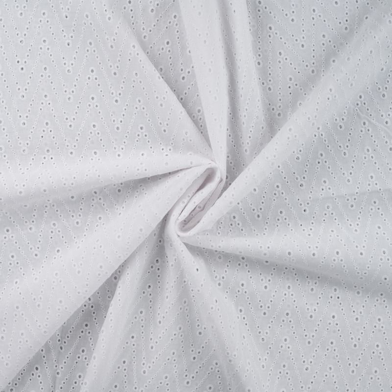1,1 m Engelsk blonde, chevron - hvit