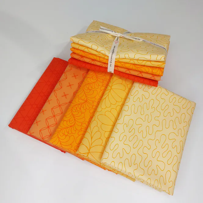 Hovedbilde Rainbow Sherbet - stoffpakke, gul, 30x110 cm