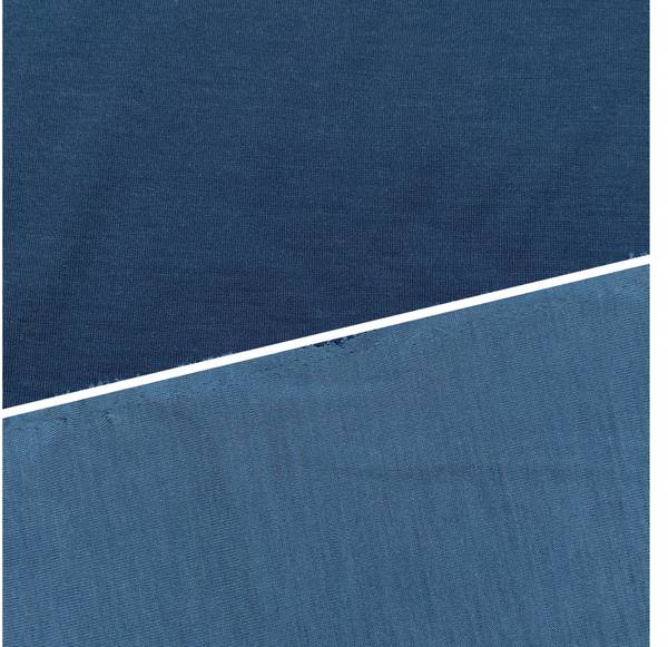 Bilde av Ull-jacquard jersey - lys/mørk jeansblå
