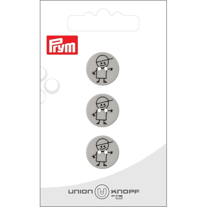 Knapp, plast, 15 mm - Gutt