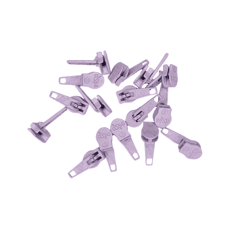 Glidere, pin-lock, til 4 mm glidelås 