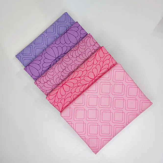 Hovedbilde Rainbow Sherbet - stoffpakke, rosa, 30x110 cm