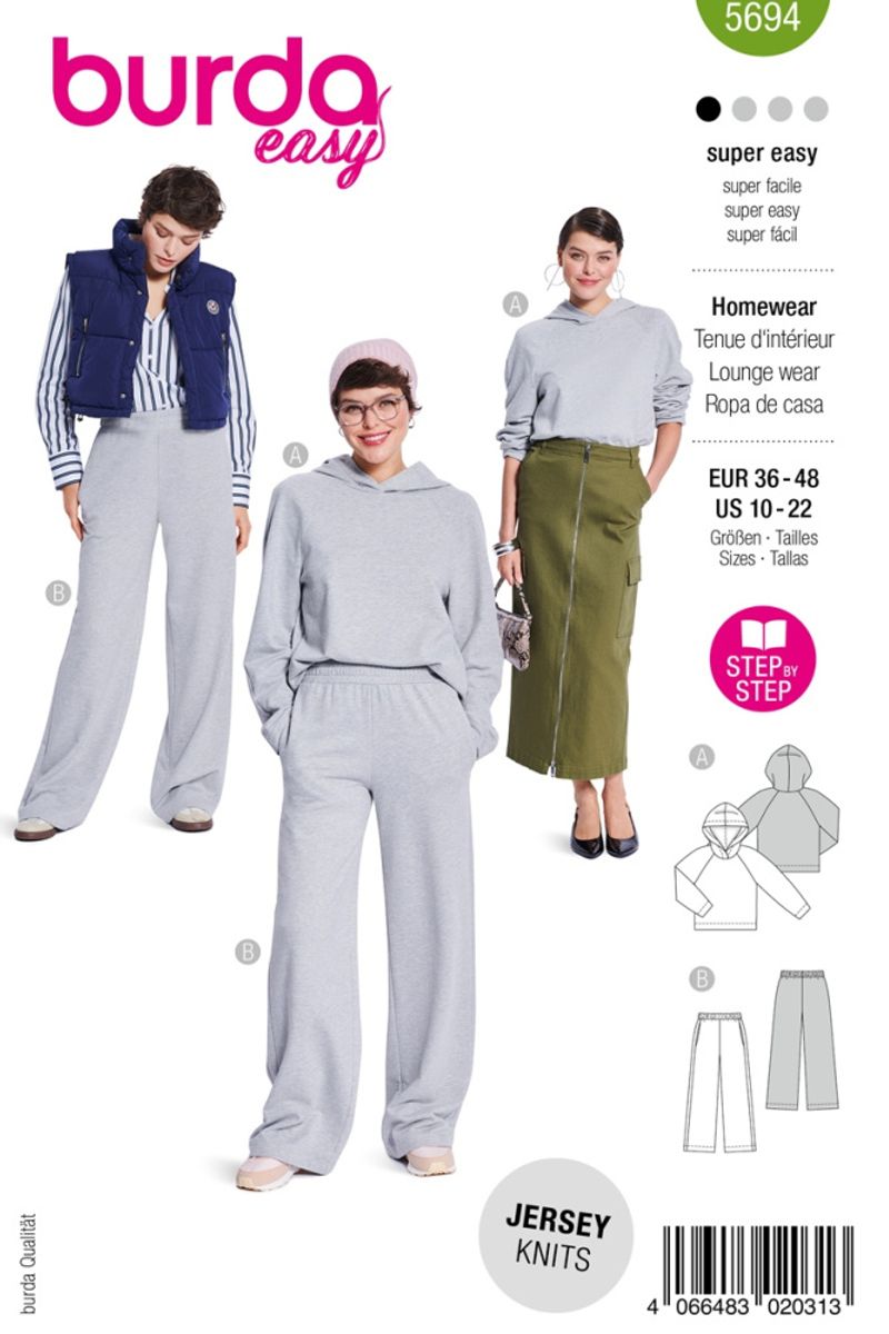5694 - Burda - joggebukse & hoodie