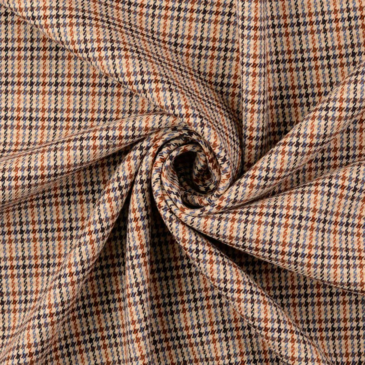 Doubleface-Twill, stretch - rust-blå