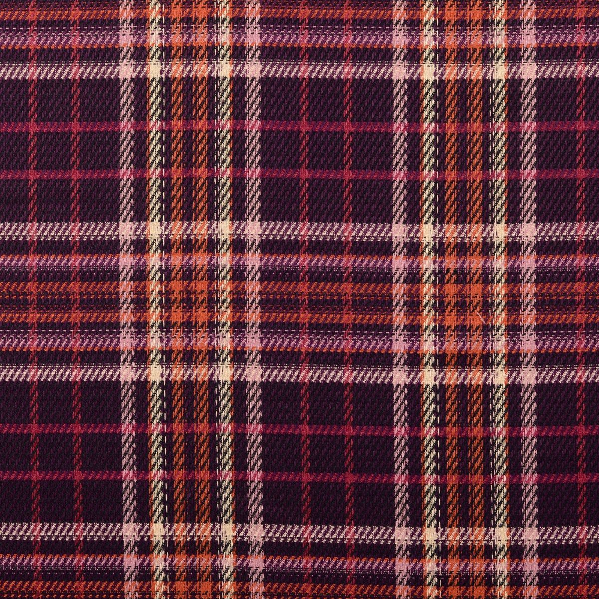 Tweed m. struktur, burgunder rutet