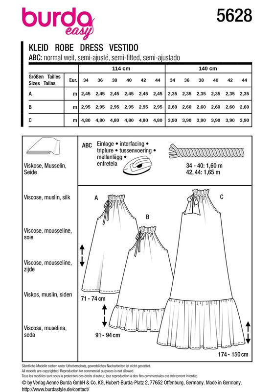 5628 - Burda - kjole