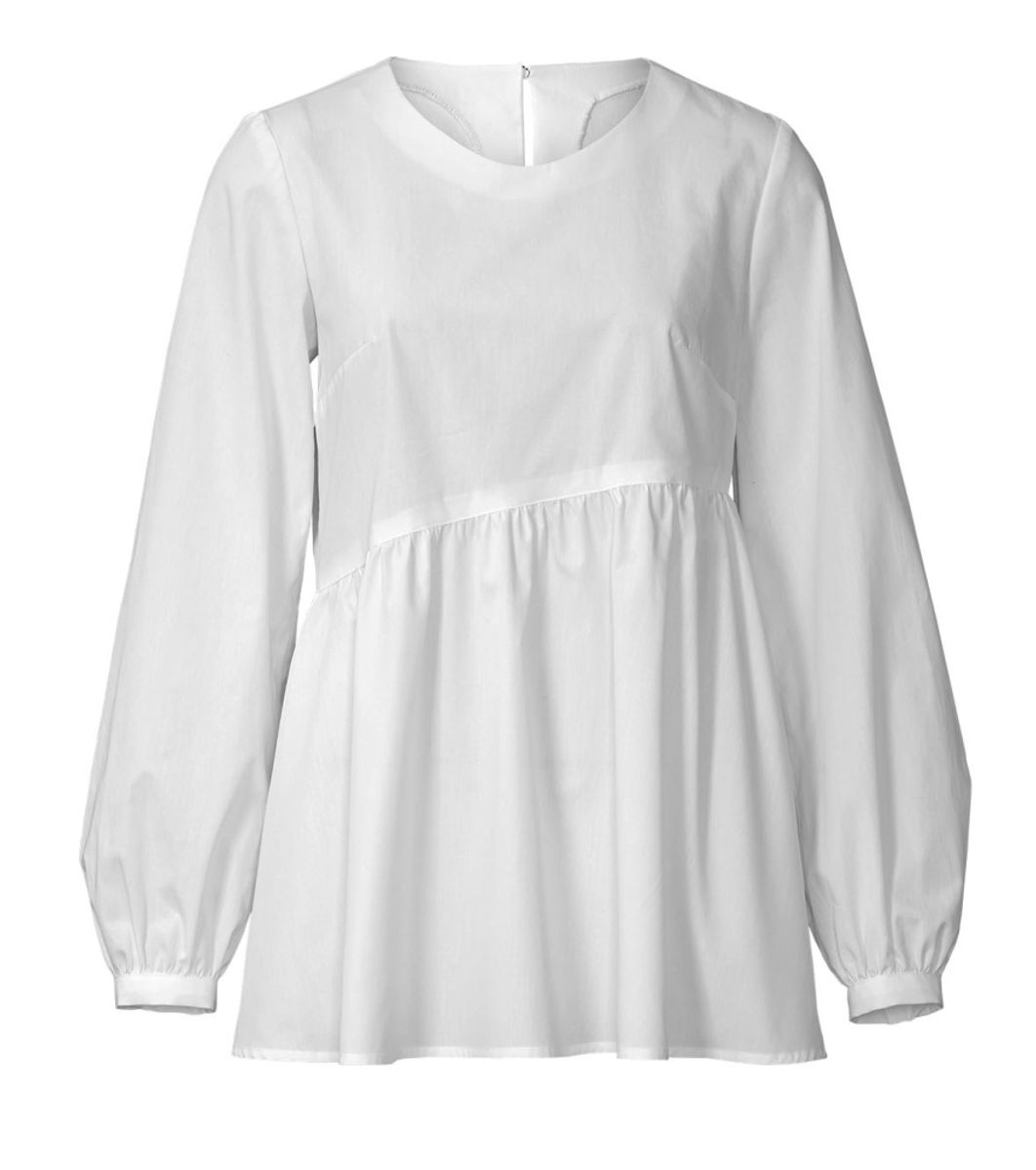 5795 - Burda - kjole & bluse m/ rynkekappe